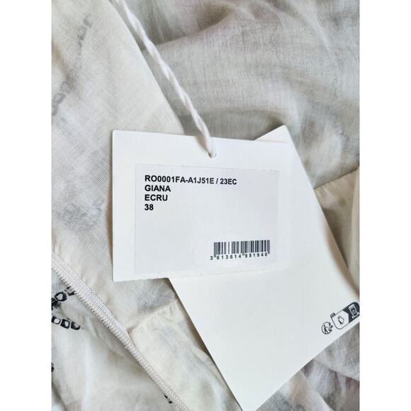 NWT Isabel Marant Etoile Giana Floral Maxi Dress Size 38 US 6 Ecru #1E502 - Picture 11 of 15